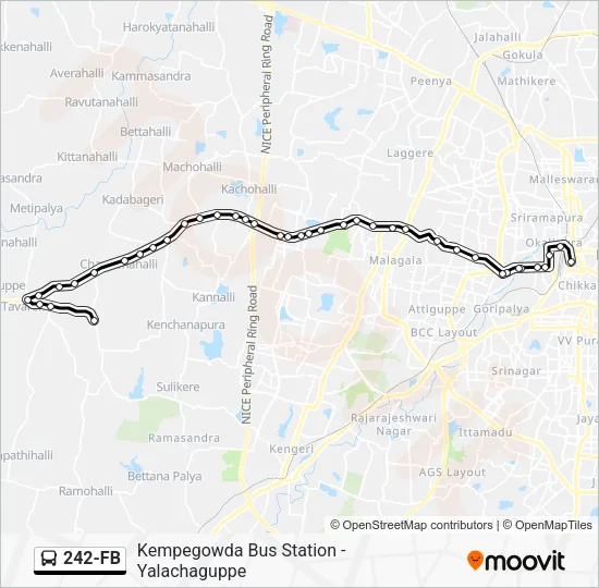 242-FB Bus Line Map