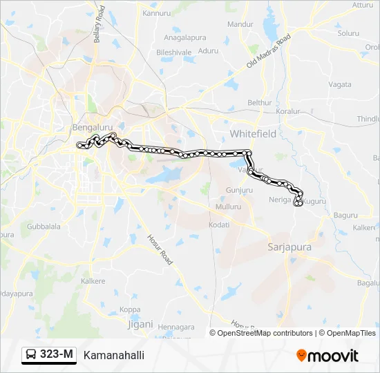 323-M Bus Line Map