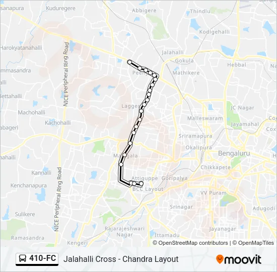 410-FC Bus Line Map