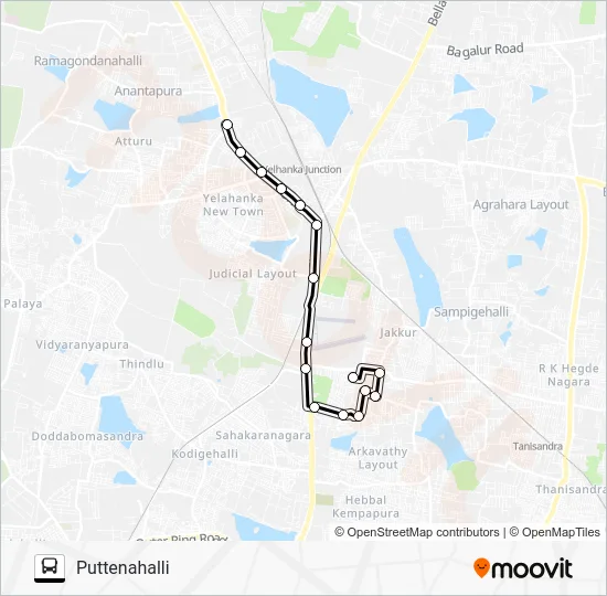 285 PTH-JKLO Bus Line Map