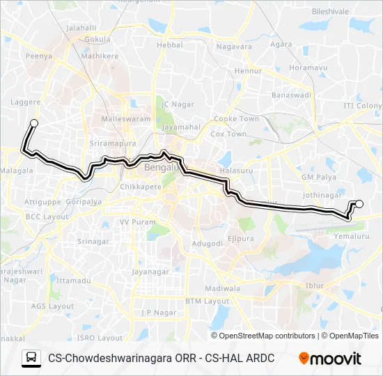 HALPV-14 Bus Line Map