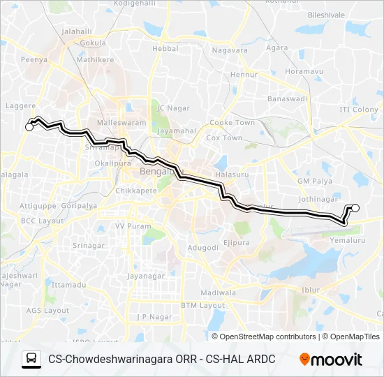 HALPV-14 Bus Line Map