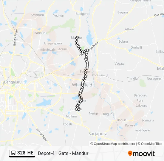 328-HE Bus Line Map