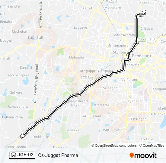 JGF-02 Bus Line Map