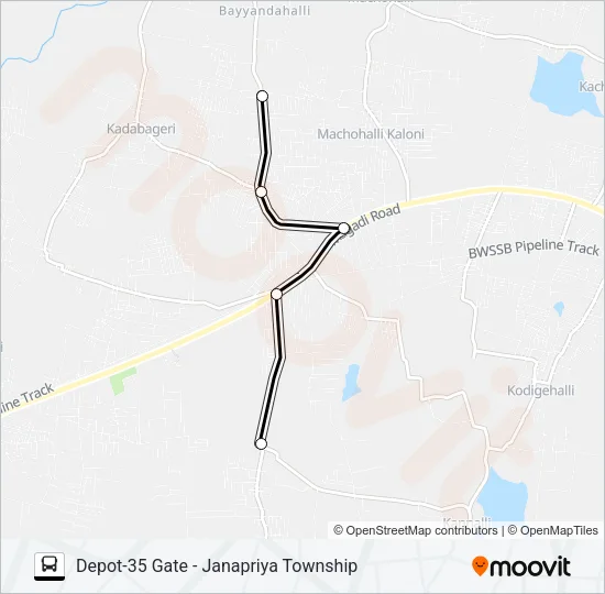 D35G-JPT Bus Line Map
