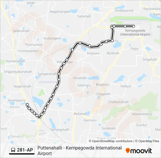 281-AP Bus Line Map