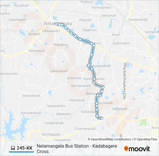 245-KK Bus Line Map