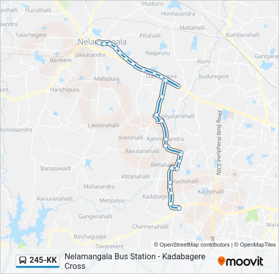 245-KK Bus Line Map