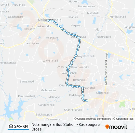 245-KN Bus Line Map