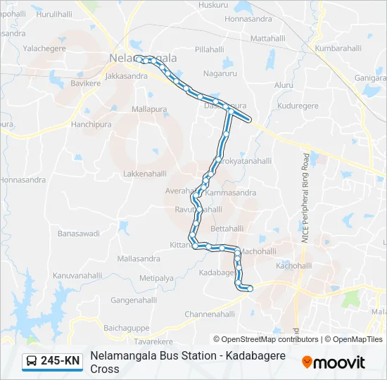 245-KN Bus Line Map