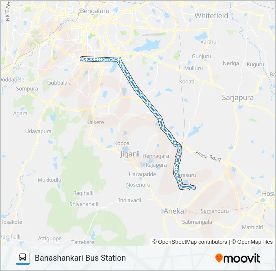 600-CA BSK-TTH Bus Line Map