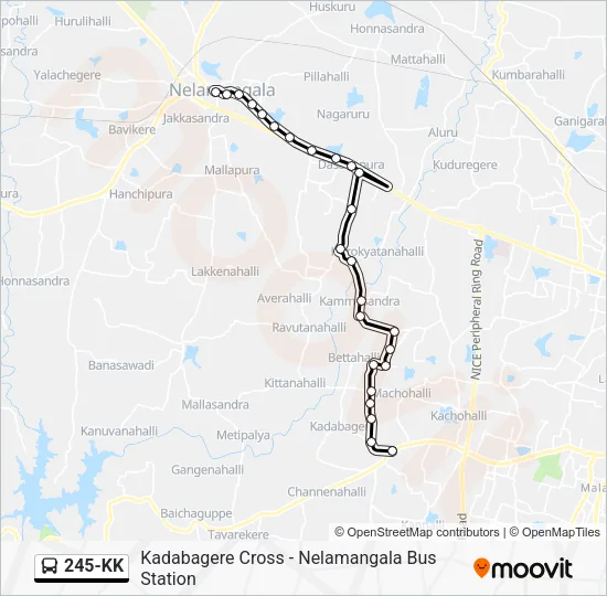 245-KK Bus Line Map