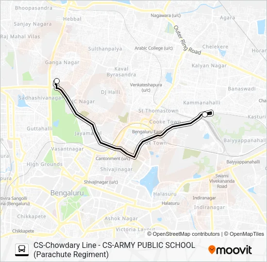 ARMY-002 Bus Line Map