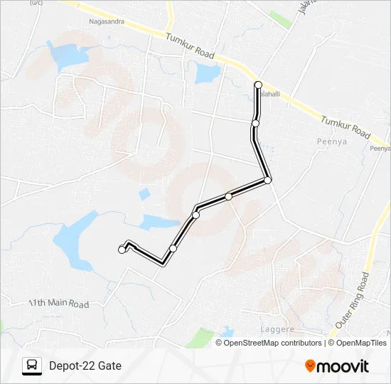D22G-JHC Bus Line Map