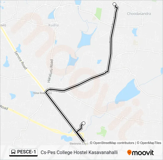 PESCE-1 Bus Line Map