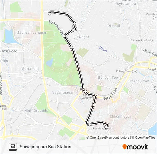 SBS-ARMYPR Bus Line Map