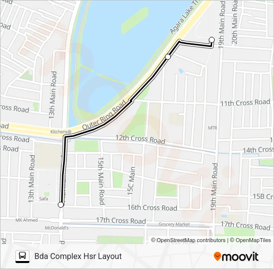 D25-HSRBDA Bus Line Map