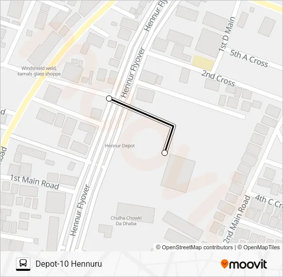 D10-D10GT Bus Line Map