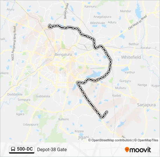 500-DC Bus Line Map