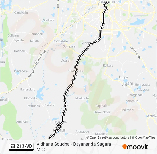 213-VD Bus Line Map