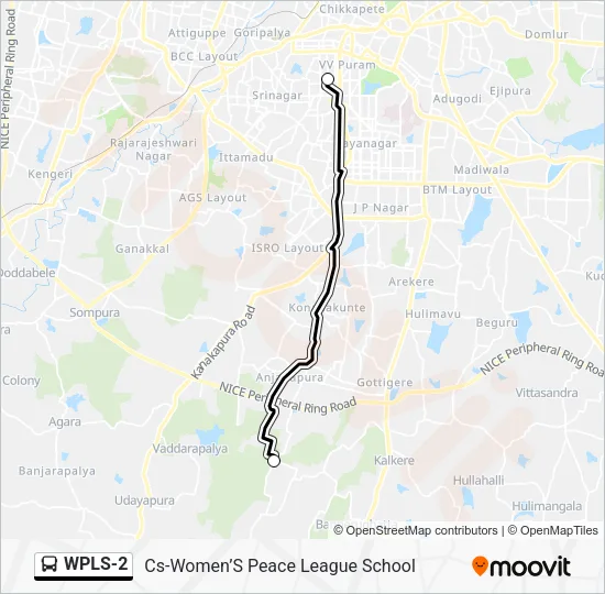 WPLS-2 Bus Line Map