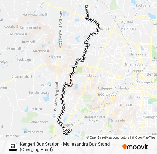 515 KGR-MLS Bus Line Map