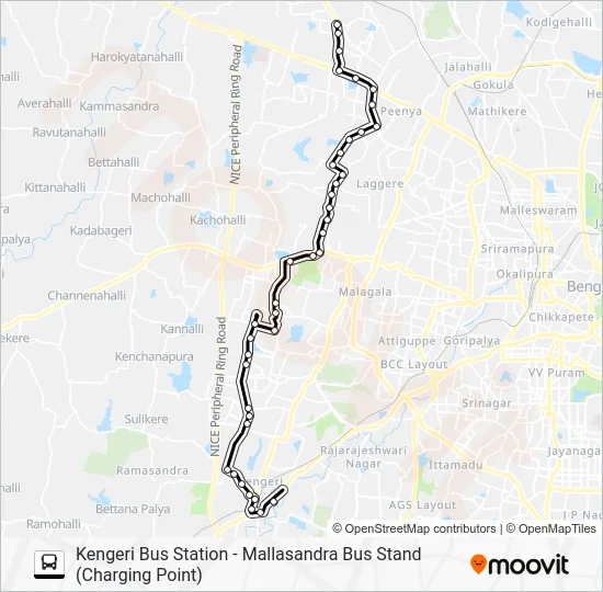 515 KGR-MLS Bus Line Map