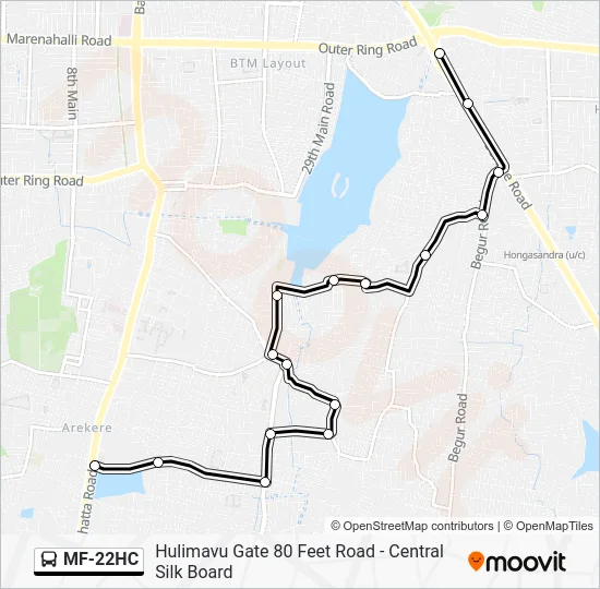 MF-22HC Bus Line Map