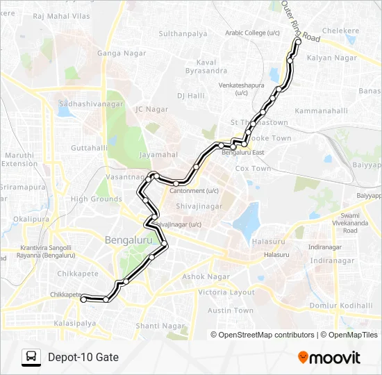 293 KMT-D10G Bus Line Map