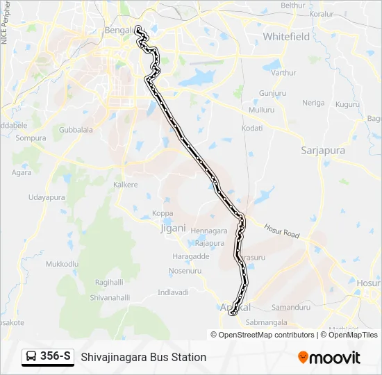 356-S Bus Line Map