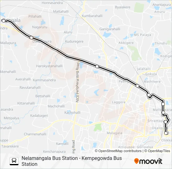 V-EXP 258C Bus Line Map