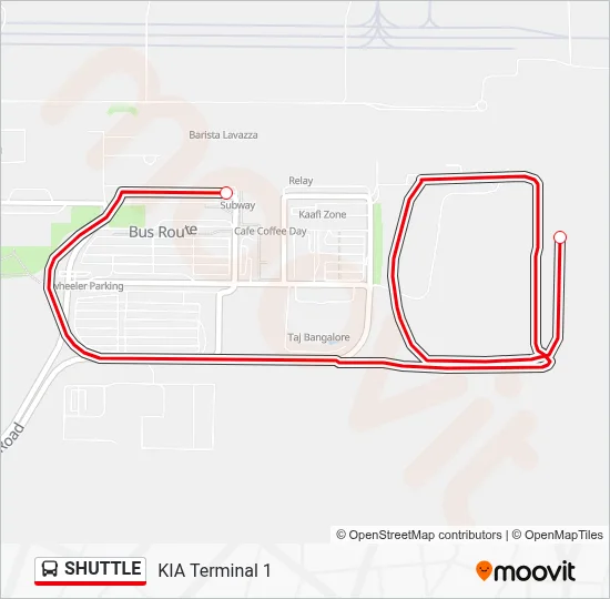SHUTTLE Bus Line Map