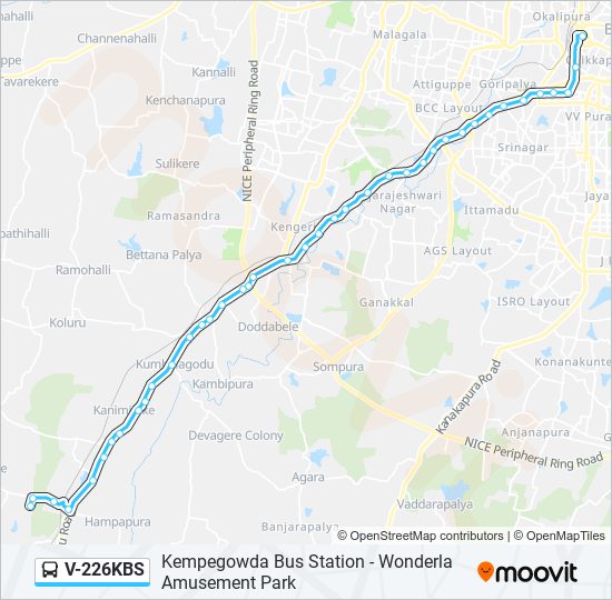 v226kbs Route: Schedules, Stops & Maps - Wonderla Amusement Park (Updated)