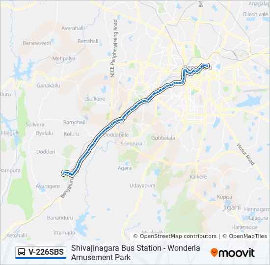 V-226SBS bus Line Map