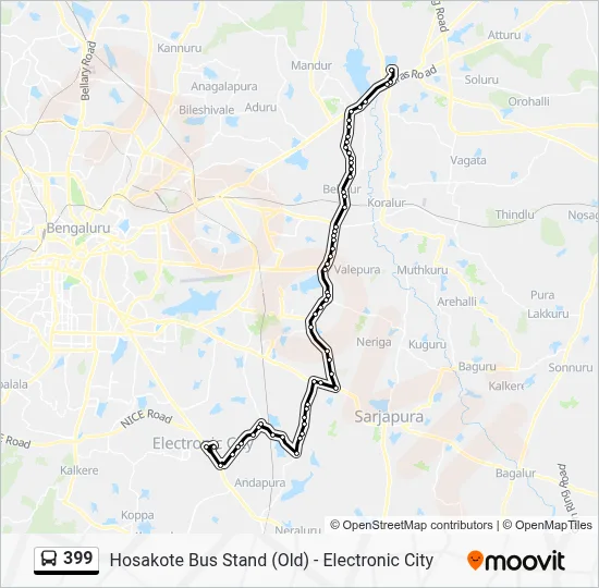 399 Route: Schedules, Stops & Maps - Electronic City (Updated)