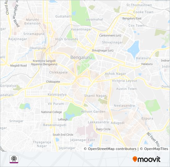 Purple Line Metro Route Purple Line Route: Schedules, Stops & Maps - Mysore Road (Updated)