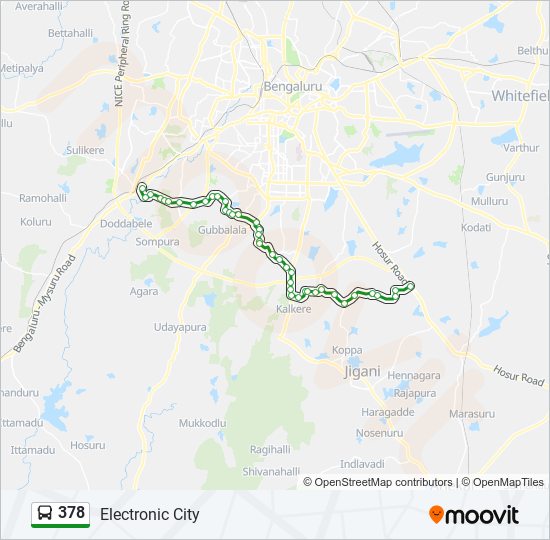 378 Route: Schedules, Stops & Maps - Electronic City (Updated)