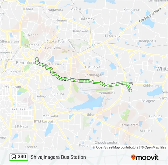 330 Bus Line Map