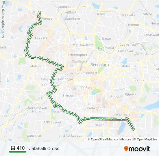 410 Bus Line Map