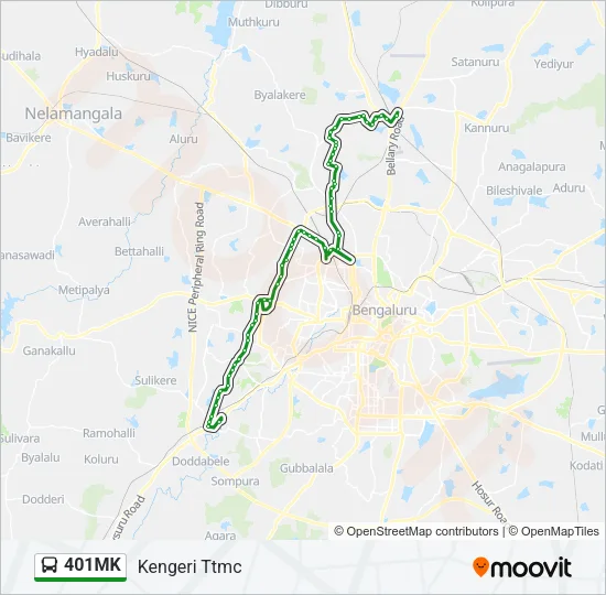401MK Bus Line Map