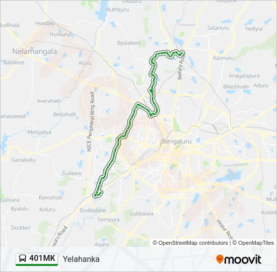 401MK Bus Line Map