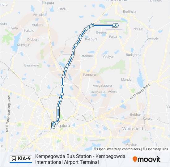 KIA-9 bus Line Map