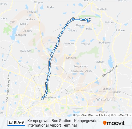 KIA-9 bus Line Map