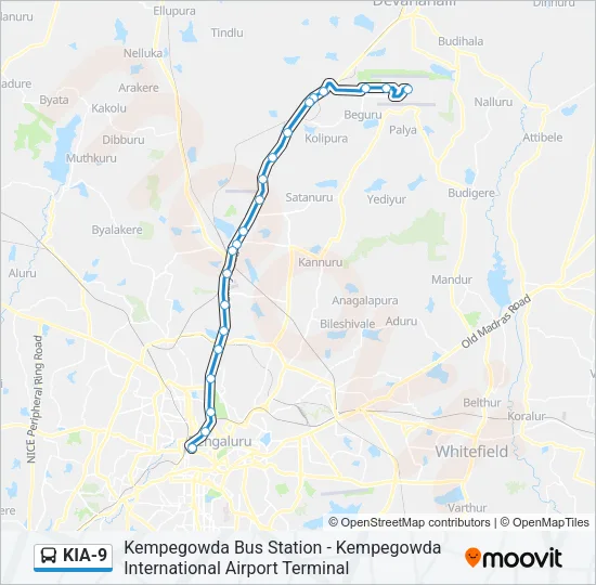 KIA-9 Bus Line Map