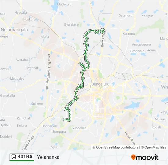 401RA Bus Line Map