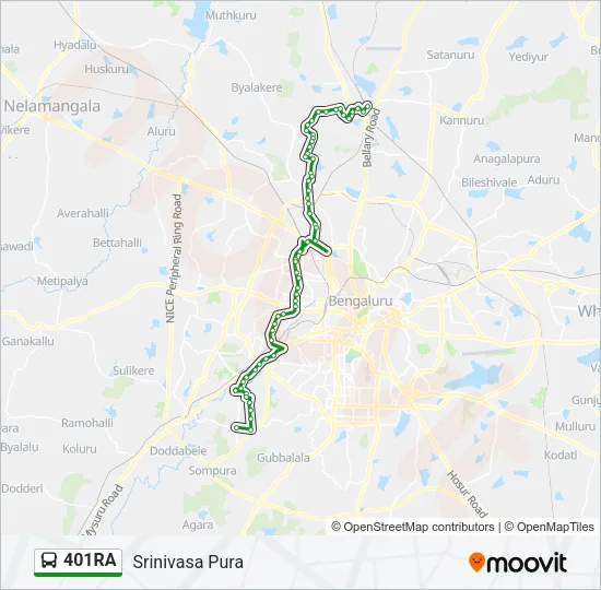 401RA Bus Line Map