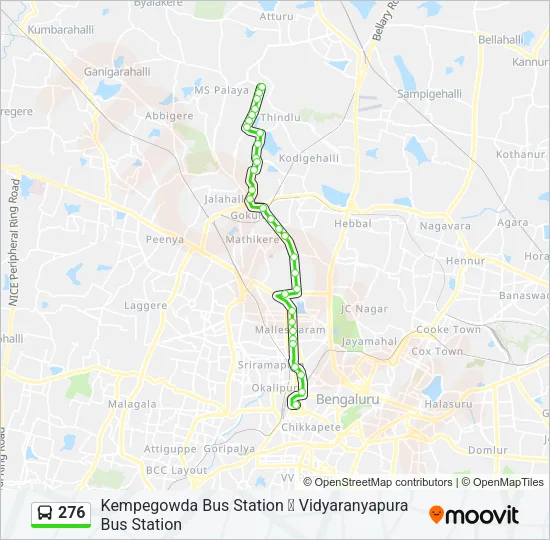 276 Bus Line Map