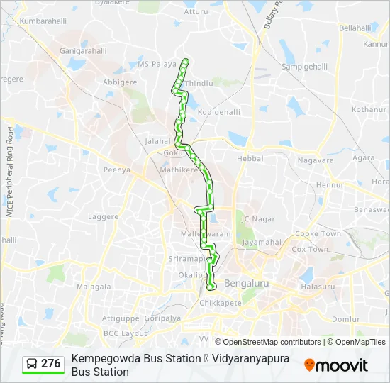 276 Bus Line Map