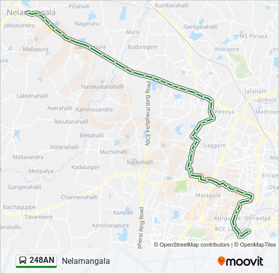 248AN bus Line Map