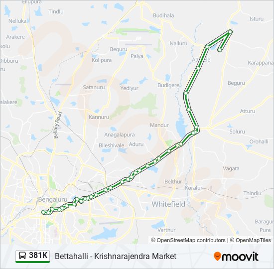 381K bus Line Map